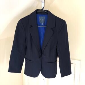 Modcloth EUC Women's Blue One Button Notched Collar Blazer XS